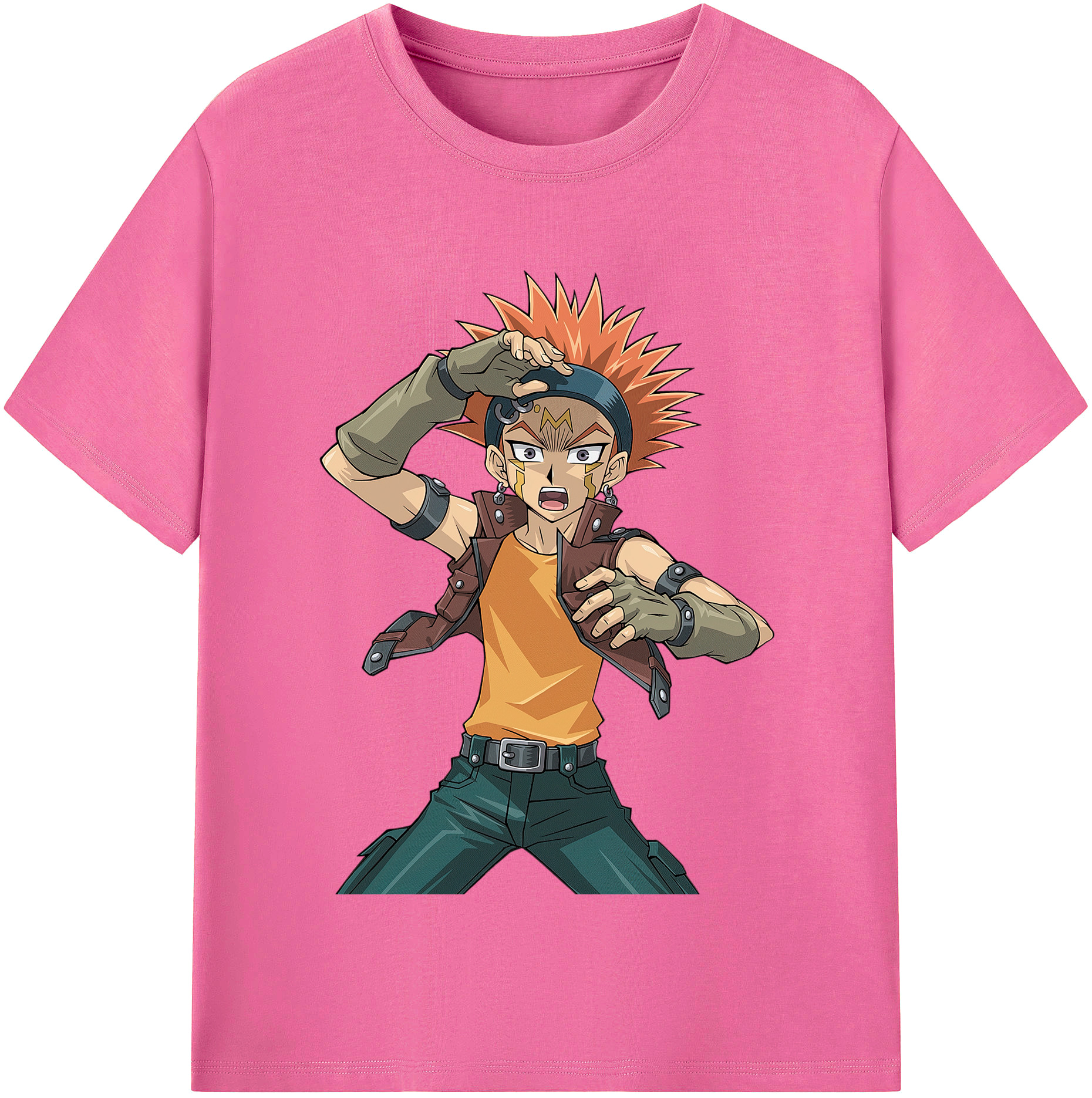 （画像用） 遊☆戯☆王 Yu-Gi-Oh! レディースカジュアルプリントTシャツ（綿100％）